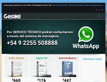 Tablet Screenshot of gesatel.com